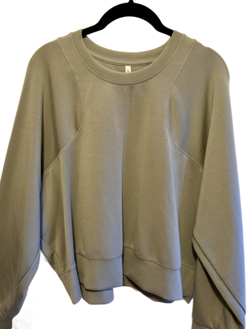 HALARA SpacerTek™ Round Neck Raglan Sleeve Solid Casual Sweatshirt